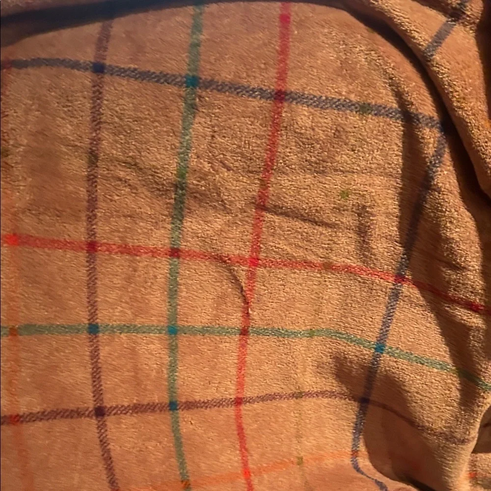 Vintage Plaid Fleece Throw Mainstays Soft Brown Throw Blanket